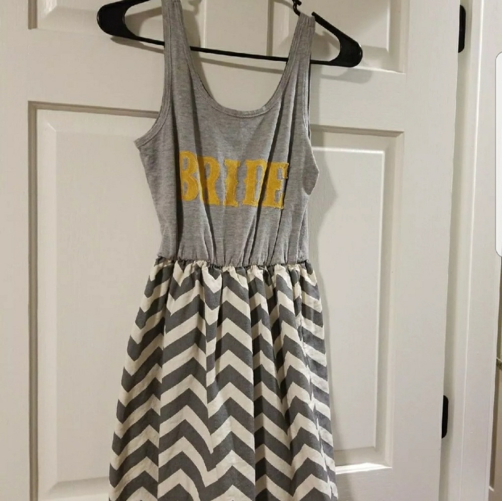Bride chevron dress